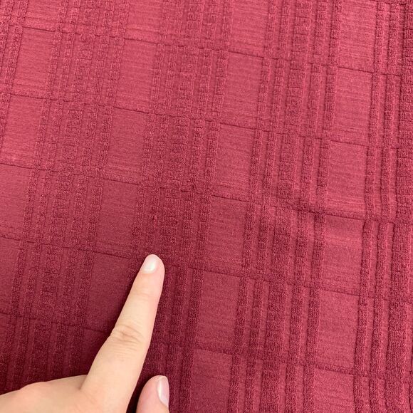 J.Jill Wearever Textured Tunic Womens LP Large Petite Dark Red Double Slit - Picture 10 of 16